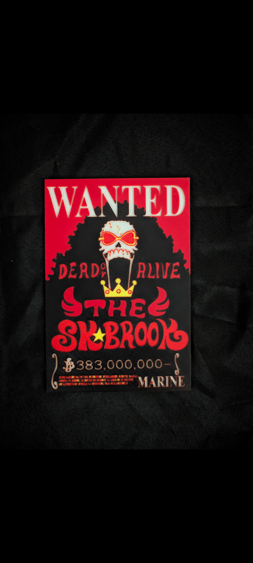 One Piece Wanted Poster