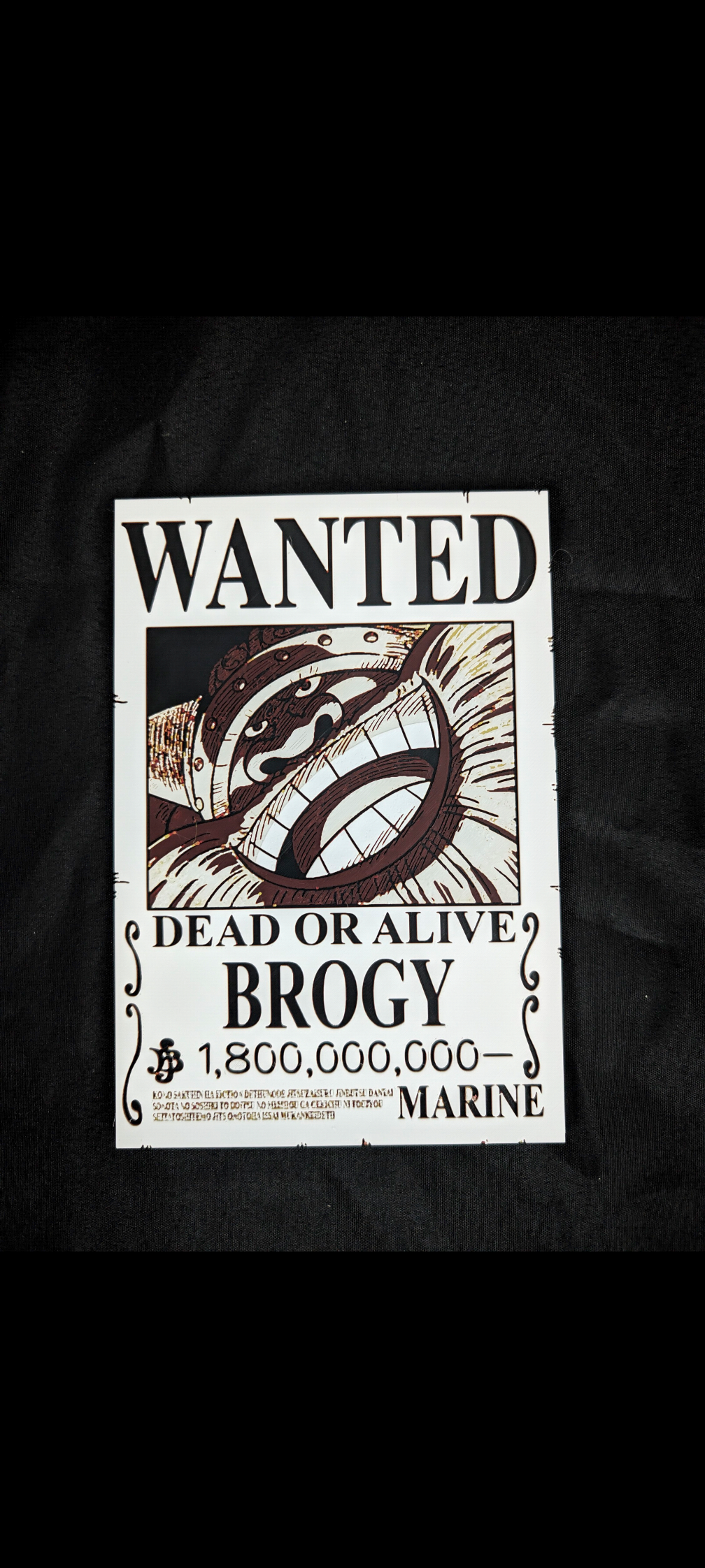 One Piece Wanted Poster