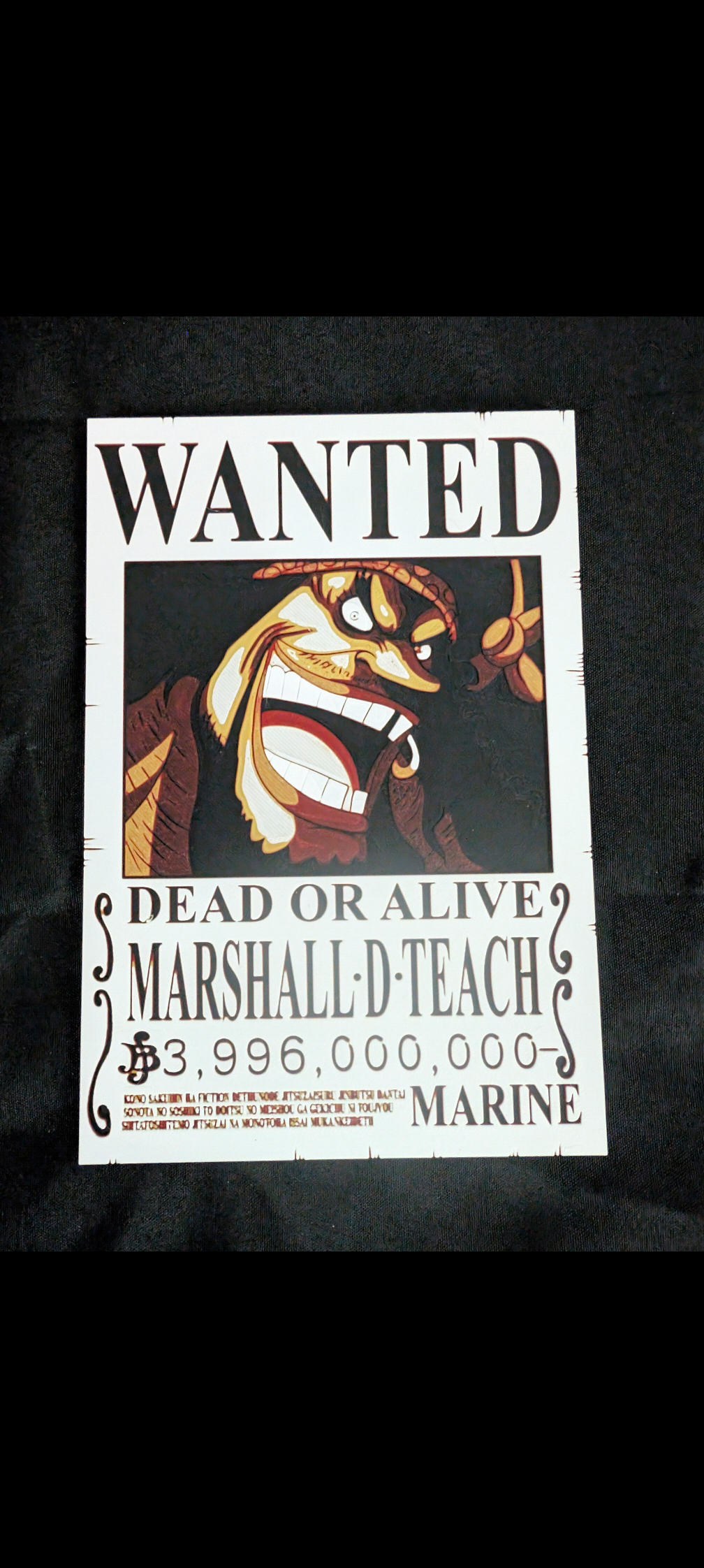One Piece Wanted Poster